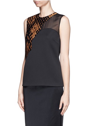 Front View - Click To Enlarge - 3.1 PHILLIP LIM - Patchwork slim tank top