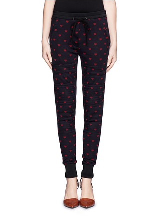 Main View - Click To Enlarge - 3.1 PHILLIP LIM - Stitch heart pattern sweatpants