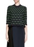 Main View - Click To Enlarge - 3.1 PHILLIP LIM - Cropped check knit sweater
