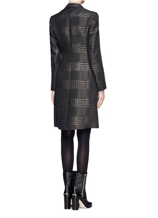 Back View - Click To Enlarge - 3.1 PHILLIP LIM - Single breasted houndstooth coat