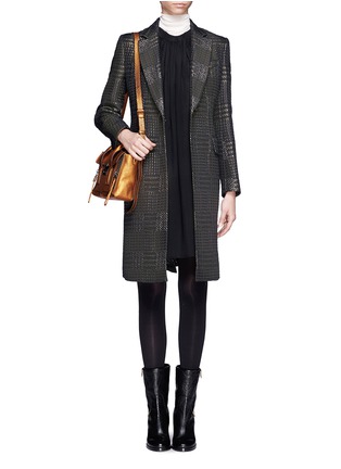 Figure View - Click To Enlarge - 3.1 PHILLIP LIM - Single breasted houndstooth coat