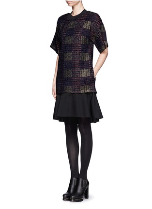 Figure View - Click To Enlarge - 3.1 PHILLIP LIM - Tweed flounce dress