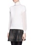 Front View - Click To Enlarge - 3.1 PHILLIP LIM - Sheer sleeve turtleneck
