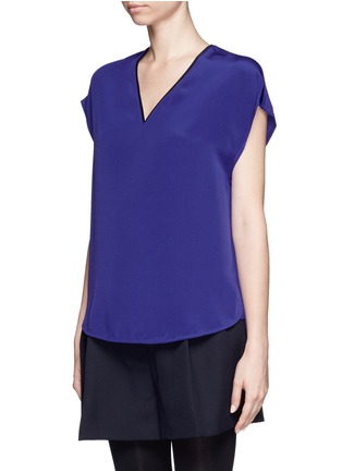 Front View - Click To Enlarge - 3.1 PHILLIP LIM - Drape silk blouse
