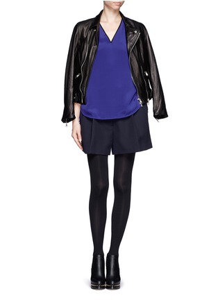 Figure View - Click To Enlarge - 3.1 PHILLIP LIM - Drape silk blouse