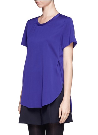 Front View - Click To Enlarge - 3.1 PHILLIP LIM - Side slit silk blouse