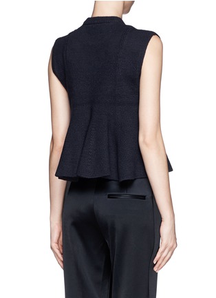 Back View - Click To Enlarge - 3.1 PHILLIP LIM - Knit peplum tank