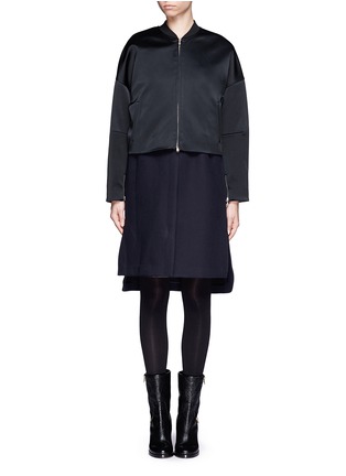 Main View - Click To Enlarge - 3.1 PHILLIP LIM - Double coat bomber jacket and vest underlay