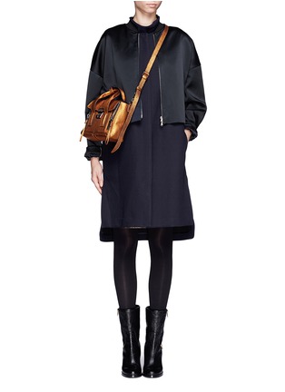 Figure View - Click To Enlarge - 3.1 PHILLIP LIM - Double coat bomber jacket and vest underlay