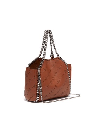 Detail View - Click To Enlarge - STELLA MCCARTNEY - 'Falabella' reversible perforated logo mini chain tote