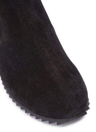 Detail View - Click To Enlarge - PEDRO GARCIA  - 'Cille' stretch suede boots