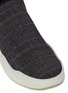 Detail View - Click To Enlarge - STELLA MCCARTNEY - 'Loop' check plaid sock knit sneakers