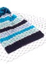 Detail View - Click To Enlarge - BERNSTOCK SPEIRS - Pompom veil stripe knit beanie
