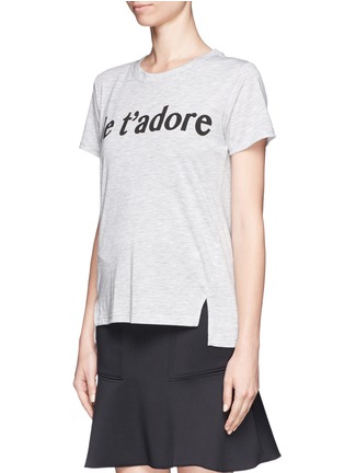 Front View - Click To Enlarge - WHISTLES - 'Je T'adore' T-shirt