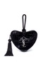 Main View - Click To Enlarge - SAINT LAURENT - 'Monogram Heart' croc embossed leather wristlet