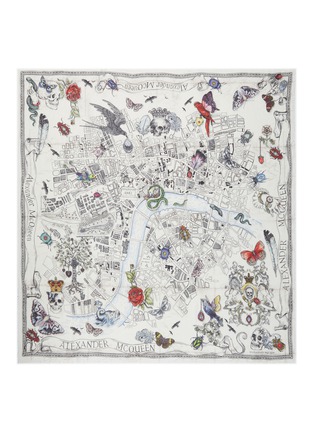 Main View - Click To Enlarge - ALEXANDER MCQUEEN - Paradise City modal-wool shawl
