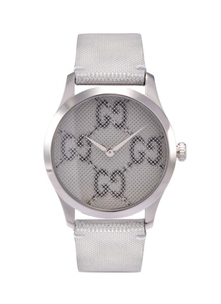 Main View - Click To Enlarge - GUCCI - 'G-Timeless' holographic effect GG logo 38mm watch