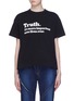 Main View - Click To Enlarge - SACAI - x The New York Times 'Truth' slogan print zip outseam T-shirt
