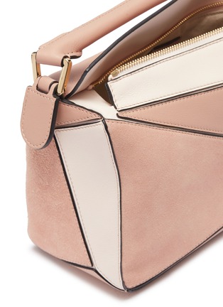 Detail View - Click To Enlarge - LOEWE - 'Puzzle' colourblock small leather bag