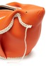 Detail View - Click To Enlarge - LOEWE - 'Bunny' macramé border mini leather bag