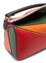 Detail View - Click To Enlarge - LOEWE - 'Puzzle' medium macramé border colourblock leather bag