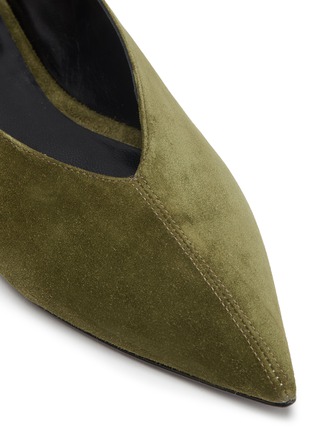 Detail View - Click To Enlarge - ALUMNAE - Suede step-in flats