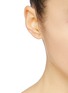Figure View - Click To Enlarge - XIAO WANG - 'Gravity' diamond 14k yellow gold stud earrings