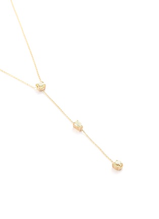 Detail View - Click To Enlarge - XIAO WANG - 'Stardust' diamond 14k yellow gold pendant necklace