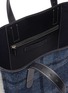Detail View - Click To Enlarge - JW ANDERSON - 'Tartan Belt' shearling trim check plaid Harris tweed tote