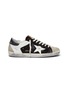 Main View - Click To Enlarge - GOLDEN GOOSE - 'Superstar' colourblock leather panel suede sneakers