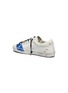 Detail View - Click To Enlarge - GOLDEN GOOSE - 'Superstar' stripe paint stroke leather sneakers