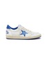 Main View - Click To Enlarge - GOLDEN GOOSE - 'Ball Star' crackled panel leather sneakers