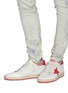 Figure View - Click To Enlarge - GOLDEN GOOSE - 'Ball Star' crackled panel leather sneakers