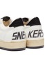  - GOLDEN GOOSE - 'Ball Star' slogan print counter panelled canvas sneakers
