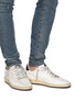Figure View - Click To Enlarge - GOLDEN GOOSE - 'Ball Star' slogan print counter panelled canvas sneakers