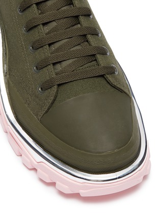 Detail View - Click To Enlarge - ADIDAS X RAF SIMONS - 'Detroit' low-top canvas sneakers
