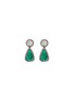 Main View - Click To Enlarge - AISHWARYA - Diamond emerald gold alloy drop earrings