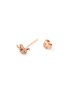 Detail View - Click To Enlarge - SYDNEY EVAN - LOVE KNOT' DIAMOND 14K ROSE GOLD SINGLE EARRING