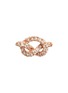 Main View - Click To Enlarge - SYDNEY EVAN - LOVE KNOT' DIAMOND 14K ROSE GOLD SINGLE EARRING