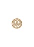 Main View - Click To Enlarge - SYDNEY EVAN - 'Happy Face' diamond 14k yellow gold single stud earring