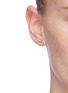 Figure View - Click To Enlarge - SYDNEY EVAN - 'Happy Face' diamond 14k yellow gold single stud earring