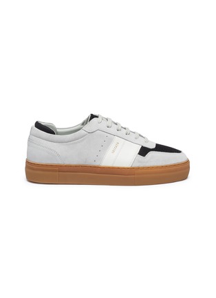 Main View - Click To Enlarge - AXEL ARIGATO - Stripe mesh panel suede sneakers