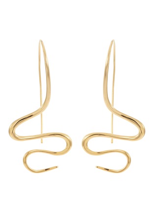 Main View - Click To Enlarge - J. HARDYMENT - 'Undulated' wavy hook earrings