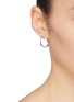 Figure View - Click To Enlarge - J. HARDYMENT - 'Single Long Face 17mm' hoop earrings