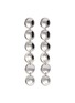 Main View - Click To Enlarge - J. HARDYMENT - 'Small Thumbprints' rhodium silver drop earrings