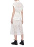 Back View - Click To Enlarge - SACAI - Panel guipure lace dress