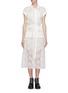 Main View - Click To Enlarge - SACAI - Panel guipure lace dress