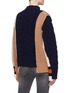 Back View - Click To Enlarge - SACAI - Knit patchwork zip cardigan