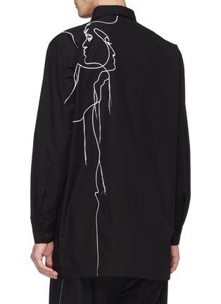  - QUIBE  - Double face embroidered unisex shirt