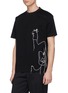 Detail View - Click To Enlarge - QUIBE  - Double face embroidered unisex T-shirt